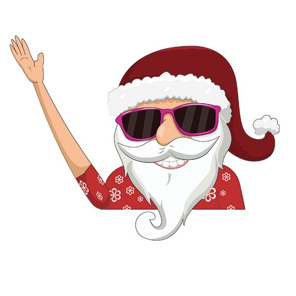 

newtree ornament christmas waving santa claus elk xmas novelty reindeer sticker for car rear windscreen wipernew