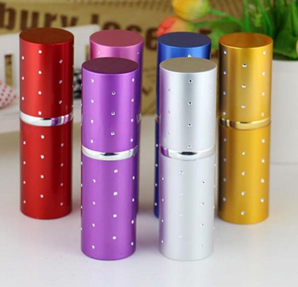 

storage bottles & jars 100pcs 20 ml portable glass perfume bottle with aluminum sprayer, empty cosmetic container for travel