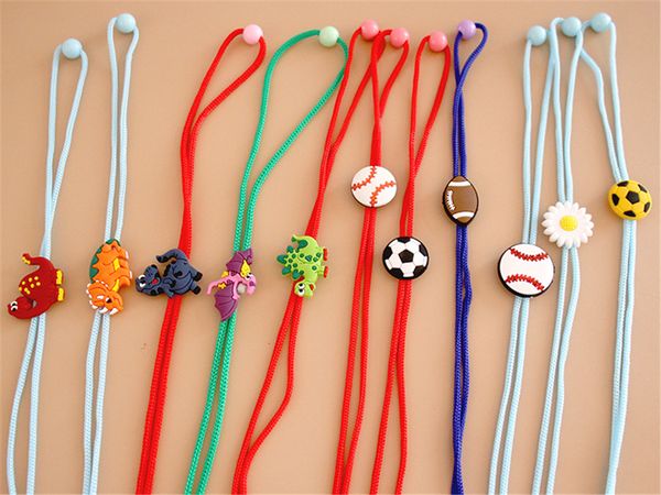 

2021 children's mask lanyard adjustable anti-lost and anti-dropping ears silicone cartoon mask rope ear with extension cord