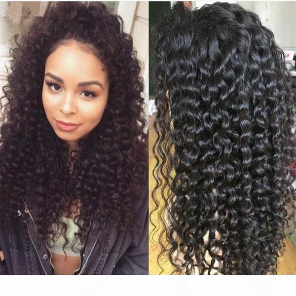 

7a brazilian full lace human hair wigs,glueless full lace human hair wigs for black women, Black;brown