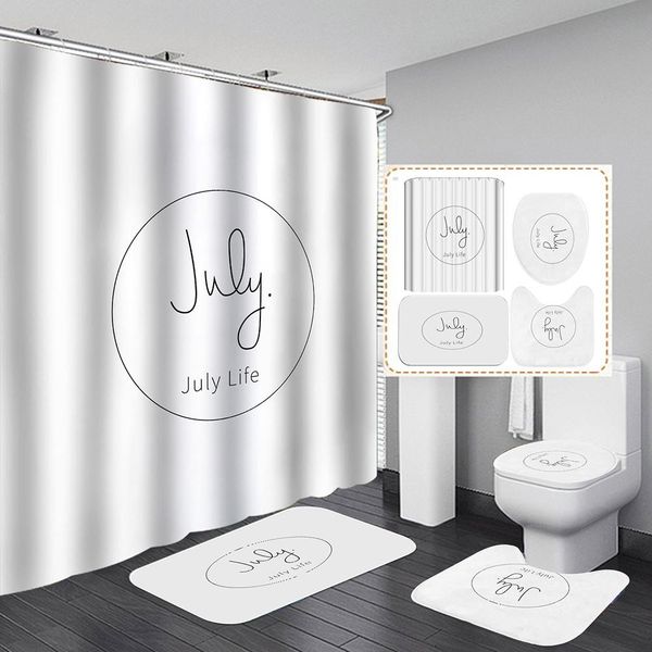 

funny quotes shower curtain sets with mat minimalist bathroom decor non slip rug toilet cover bath mat pad bbyfal lipper