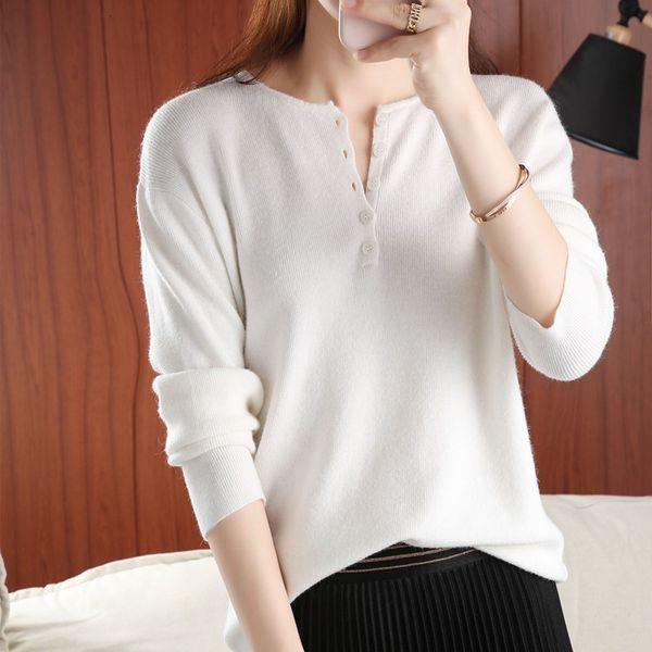 

2021 pullovers 100% sweater new fashion jumpers women's soft neck long wool mesh hygm, White;black