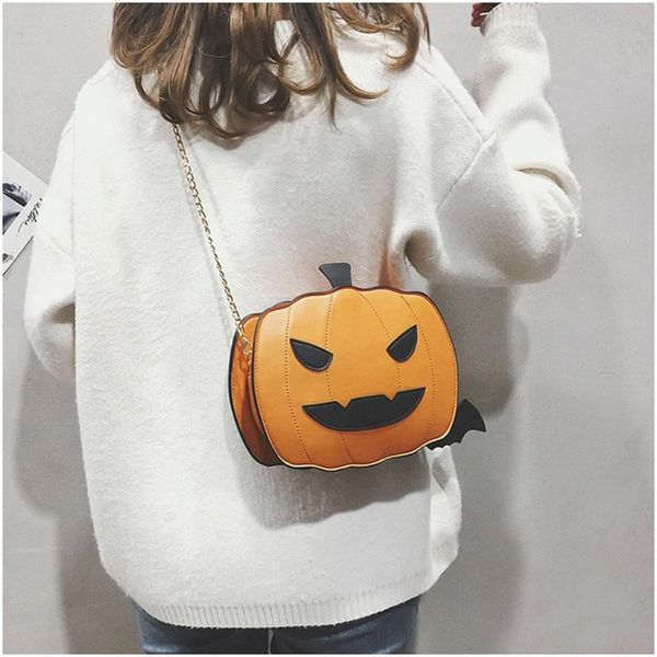 

творческий хамелеон мультфильм женщина сумки щитка 3d смешные halloween pumpkins сумка на ремне crossbody сумки для женщин 2020