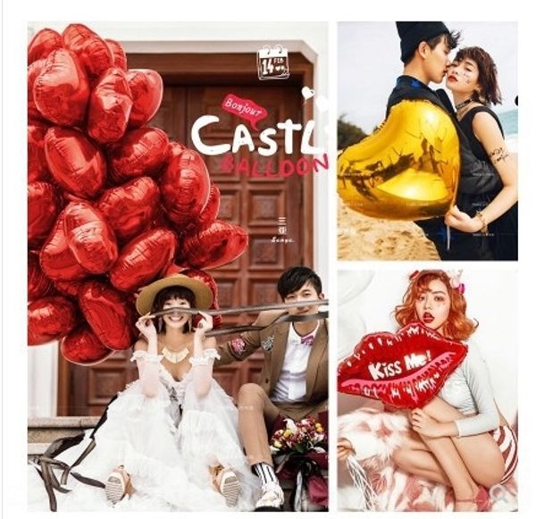 

patpc 2019 new travel wedding balloon prop balloonprops red outdoor aluminum film balloon studio wedding pgraphy love creative p phot