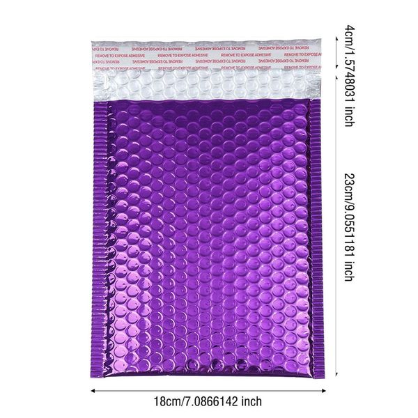 

50pcs 1823cm bubble mailers padded envelopes lined poly mailer self seal aluminizer bubble mailer envelopes mailing bag h bbywcv