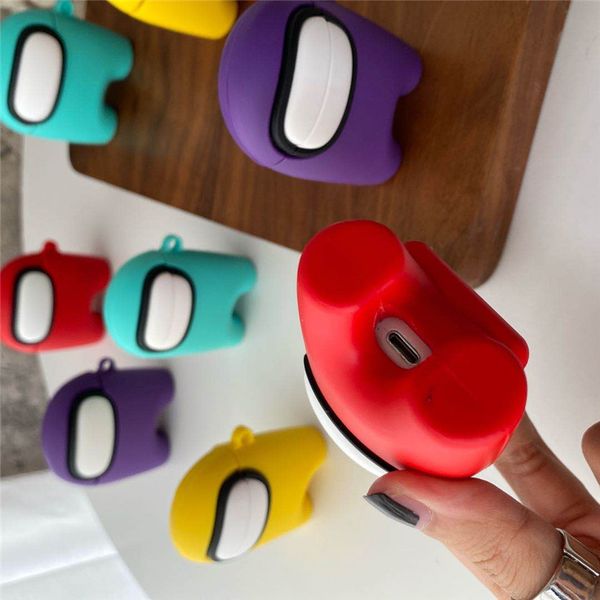 

among us designer airpods case for airpods 1 2 3 airpods pro silicone full cover for airpod 1st 2nd generation shockproof fasion