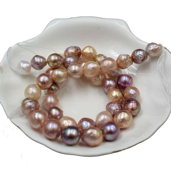 

10мм / 40pcs нерегулярное барочные mix естественный цвет пресноводные жемчужные свободные шарики для ювелирных изделий diy изготовление ювел