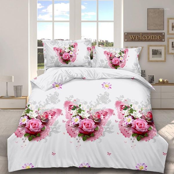 

bedding sets 3d printed set bedclothes cover winter bed sheet  twin quilt king size bedspread pillowcase1
