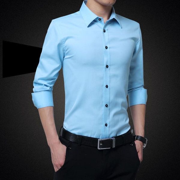 

men's wild fashion british youth shirt trend wild cotton shirt, White;black