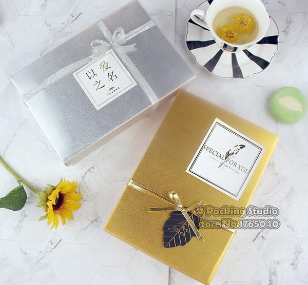 

22.5*15.5*5cm high-grade christmas gold and silver christmas gift box,cake candy packing boxes, drawer box 50pcs/lot