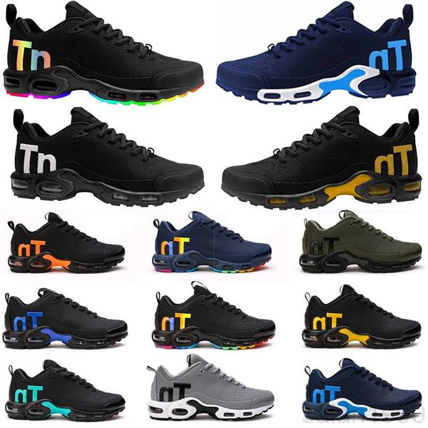 

2021 designer mercurial tn men's shoes fashion women's chaussures femme tn kpu triple s casual shoes lz9j, Black
