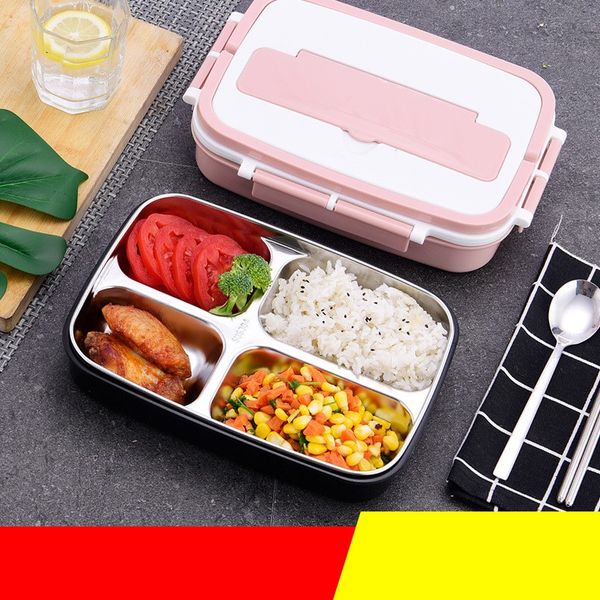 

sealed office lunch box stainless steel porable school tiffin boxes multi color food organizer high capacity 21 5ql e1
