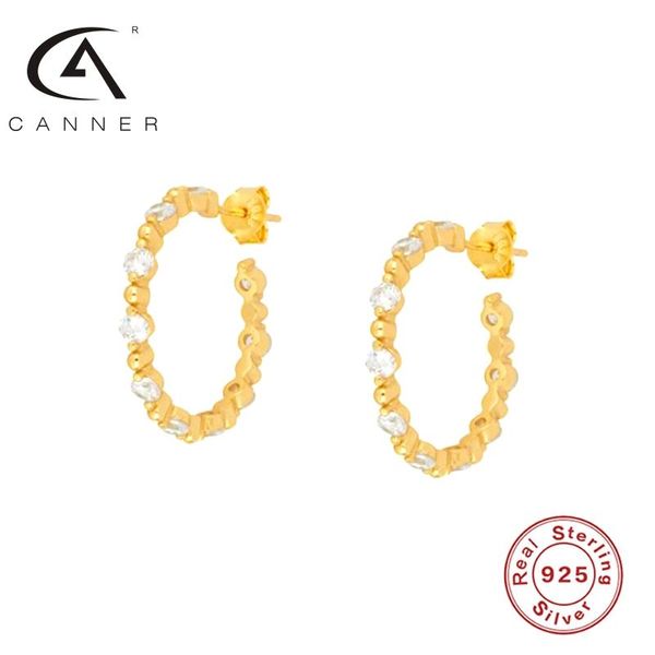

stud canner 925 silver earrings twist s925 sterling plata piercing ear rings charming retro charm for women lady girl party 2021, Golden;silver