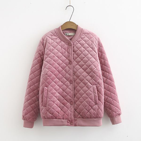 

2021 new 4xl plus size baseball collar cotton jacket women winter warm coat with female thick jackets fzjb, Black