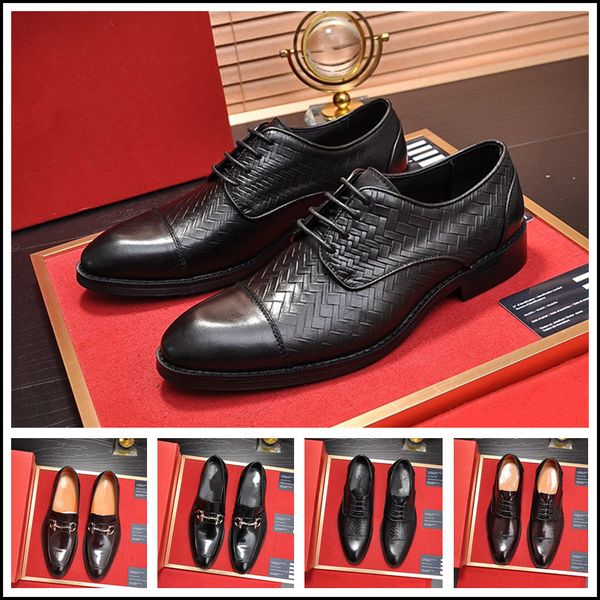 

quality monk strap oxford dress shoes luxury men genuine cow leather wedding business suit shoes brown wine red formal italian shoes, Black