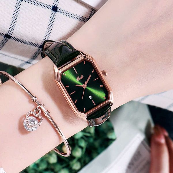 

belt goldie casual fashion fashion simple calendar women quartz waterproof watch female sen women's watch, Slivery;brown
