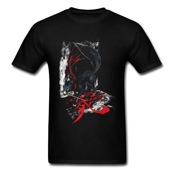 

shinobi black wolf bloody brand new cool man shirts comfortable for young man fashion vintage tees hoodie designers t shirts sweatshirt