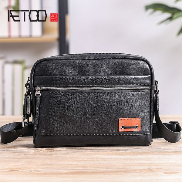 

hbp aetoo men's leather shoulder bag, horizontal casual oblique cross bag