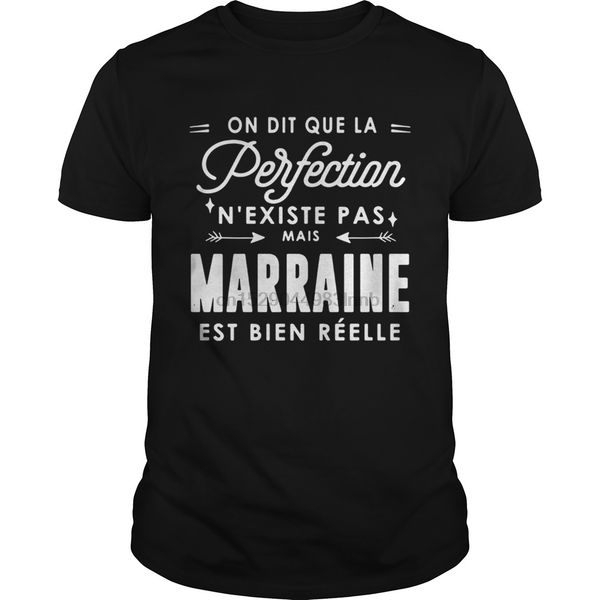 

on dit que la perfection n existe pas mais marraine est bien reelle shirt sport hooded sweatshirt hoodie