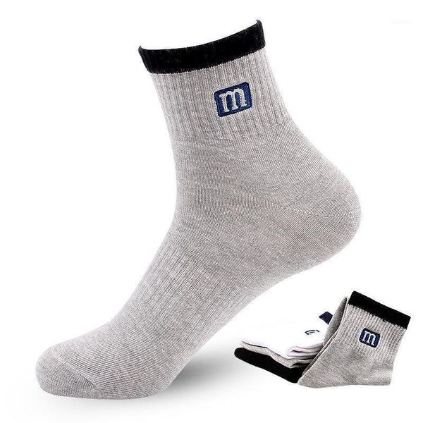 

3pairs/lot men's socks cotton fashion sports male socks breathable comfortable plue men1, Black