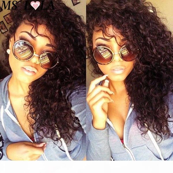 

полный парик шнурка с волосами младенца, Black;brown