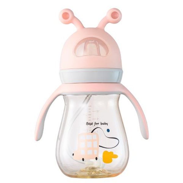 

sbig bottle shellfish ppsu baby silicone newborn duck beak wide mouth straw cup drink water to prevent choking and falling