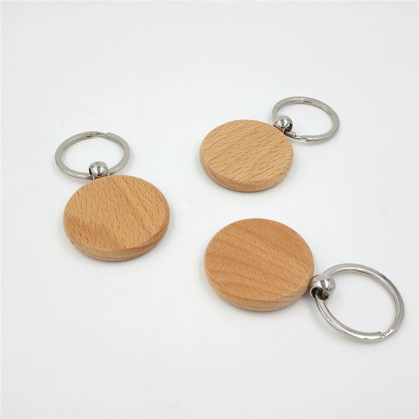 

blank chain circle wood key key ring дешевых подарки для мужчин женщин