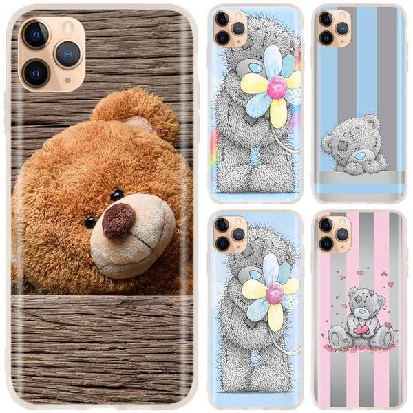 

мягкий чехол для iphone 12 11 pro x xs max xr 8 7 6 plus 5s se 2020 s 6,1 обложка tatty teddy me to you медведь