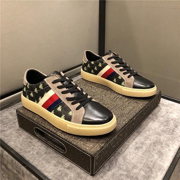 

20fw mens luxury casual shoes fashion g sneakers sports tactical trainers guchi bees with box eur 38-44