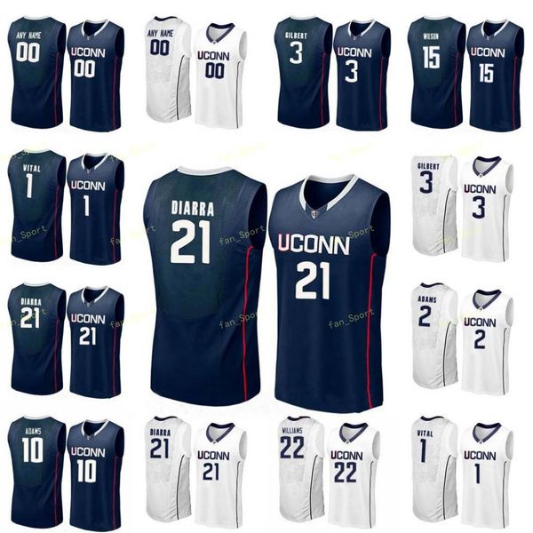 

uconn huskies college basketball jersey 25 josh carlton 3 alterique gilbert 3 butler diana taurasi lamb men women youth custom stitched, Black