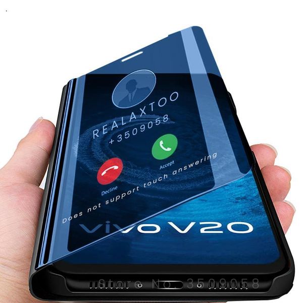 

smart sleep mirror case covers for vivov20 vivo v20 v 20 pro se 20pro 20se v20se v20pro 6.44'' phone magnet wmtqlo
