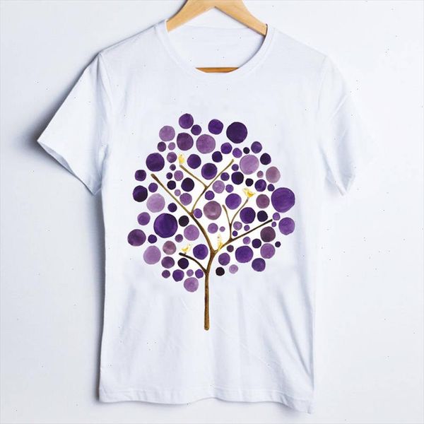 

women tees print graphic cartoon watercolor polka dot 90s sweet ladies clothes lady clothing female t shirt t shirt, White