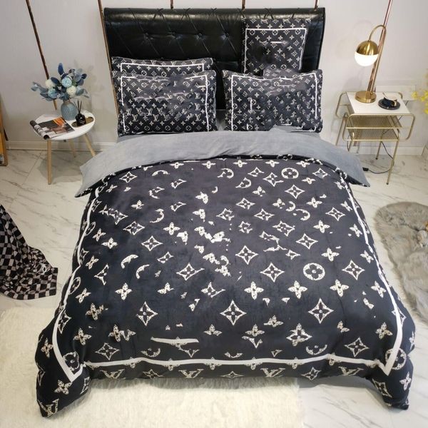 

saling designer bedding sets thick velvet winter king size bed comforters sets cover  size pillow cases saling duvet cover set