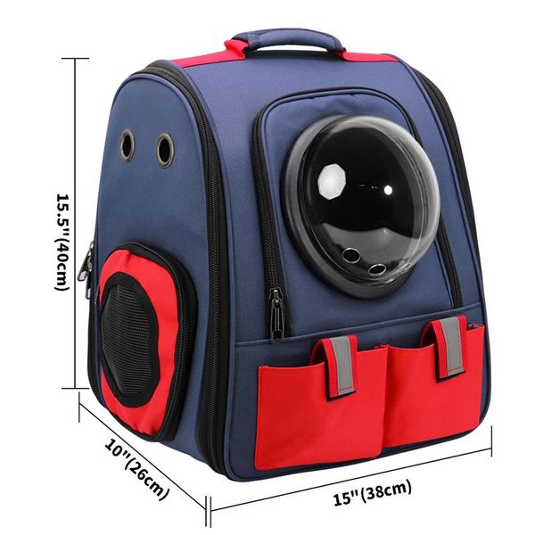 

pet cat backpack breathable cat carrier outdoor pet shoulder bag for small dogs cats space capsule astronaut travel bag sqcorj