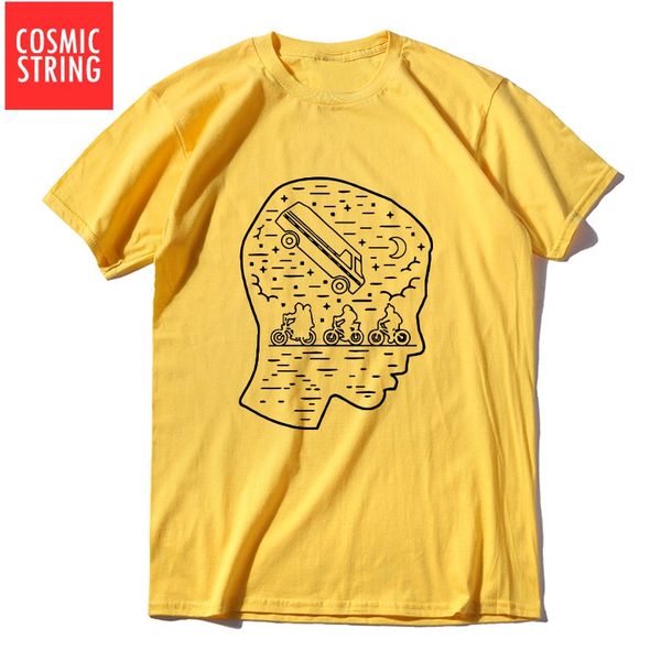 

cosmic string cool summer casual stranger things tshirt short sleeve o neck male s sport hooded sweatshirt hoodie men t shirt