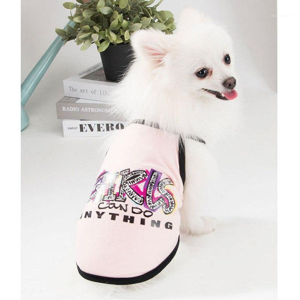 

dog shirt summer letters dog clothes for small dogs chihuahua t shirt cute puppy vest yorkshire terrier pet clothes1