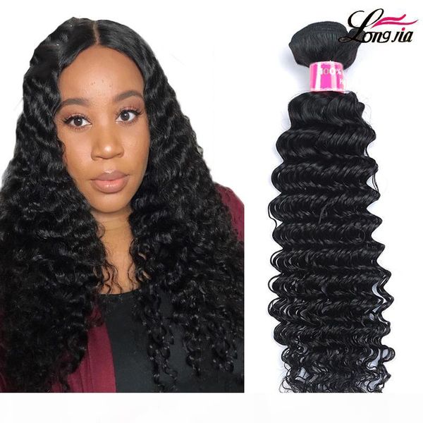 

wholesale malaysian deep wave hair extensions unprocessed malaysian deep curly virgin human hair bundles natural color, Black