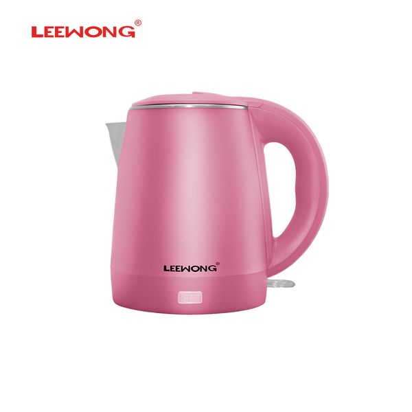 

leewong cool touch electric kettle travel fast boiling household kitchen stainless steel teapot 1.2 l