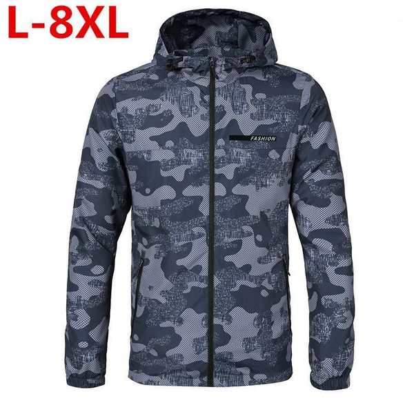 

super large size spring autumn new fashion loose fit young men hooded jacket thin jackets brand casual windbreaker, Black;brown