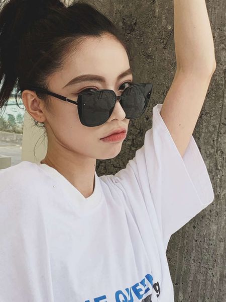 

for new sunglasses qingmo women's 2020 driving polarizer anti ultraviolet sunglasses fashion personality sunglasses, White;black