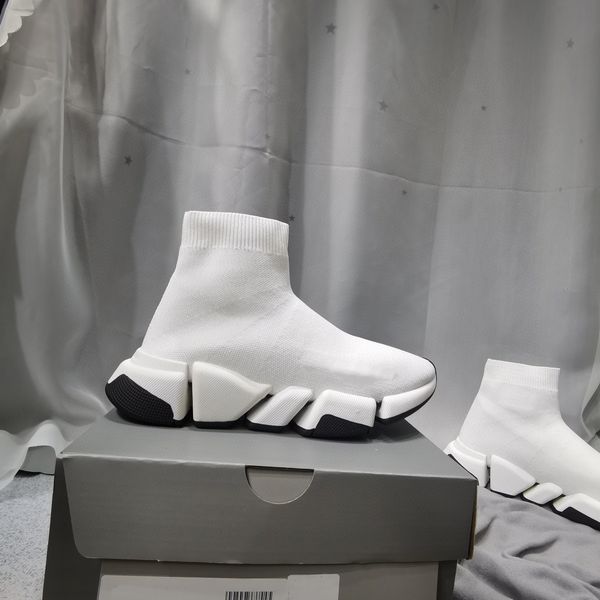 

men women speed casual trainer sock shoes black white solid speedrunner 2.0 fashion tennis outdoor walking sock shoes sneakers 35-45