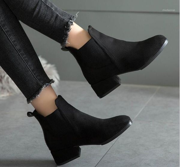 

dress shoes fashion woman flock concise breathable heels winter spring autumn pumps classic soft and comfortable women casual shoes1, Black