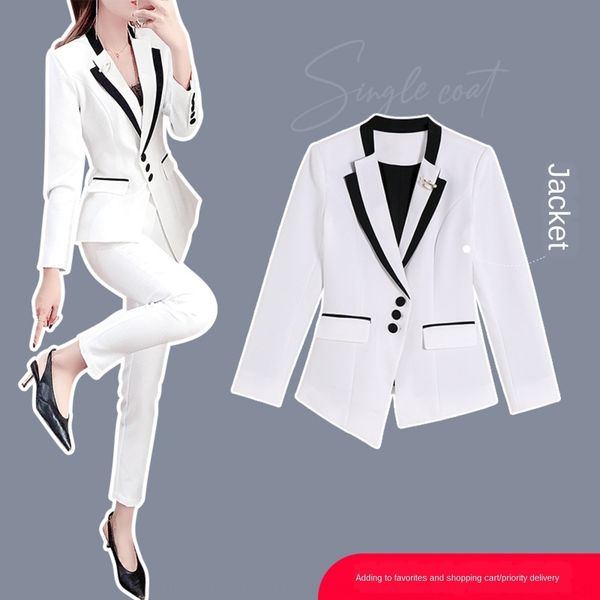 

ggh51 2020 socialite professional women's temperament two-piece clothessocial autumn clothing style fashion leisure white president sui, Gray