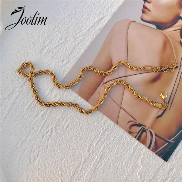 

chains joolim jewelry wholesale gold color chain necklace stainless steel, Silver