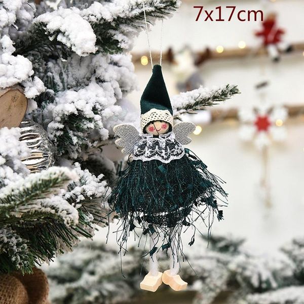 

yoriwoo санта-клауса рождественские плюшевые куклы ангел с рождеством украшения для дома подарок xmas tree висячие украшения кулон bbygtv