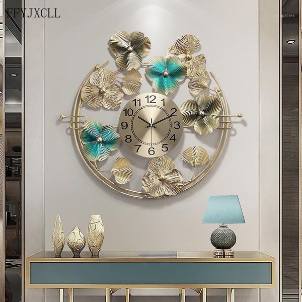 

new chinese style light luxury watch living room fashion decor clock home creative atmosphere iron pocket watch art hanging1
