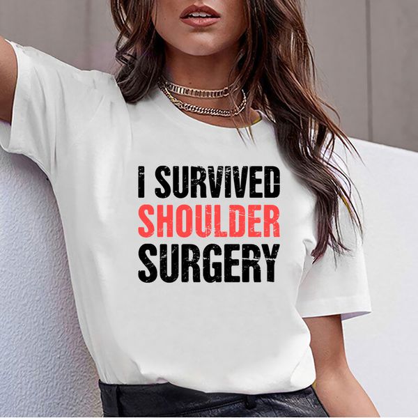 

t shirt women shoulder surgery joint replacement vogue vintage print female tshirt sport hooded sweatshirt hoodie