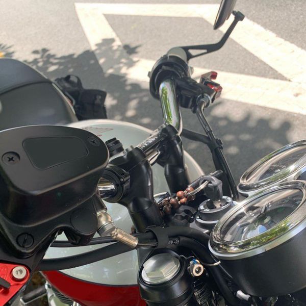 

cnc motorcycle aluminium alloy handle bar mount adapter risers clamp for triumph t100