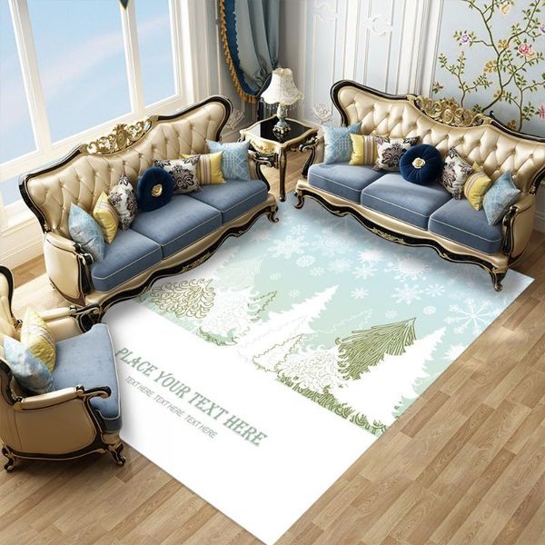 

snowflake pine pattern doormats 3d printing lifelike bedroom kitchen anti-slip floor mats decor hallway doormats christmas gifts1