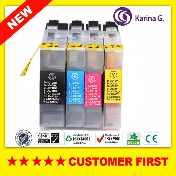 

ink cartridges compatible cartridge for lc12 lc40 lc71 lc73 lc75 lc400 lc1220 lc1240 suit mfc-j6910cdw/j6710cdw/j5910cdw etc.